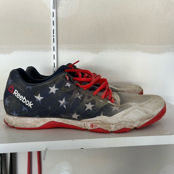 Red white blue Reebok trainers - Picture 5 of 5